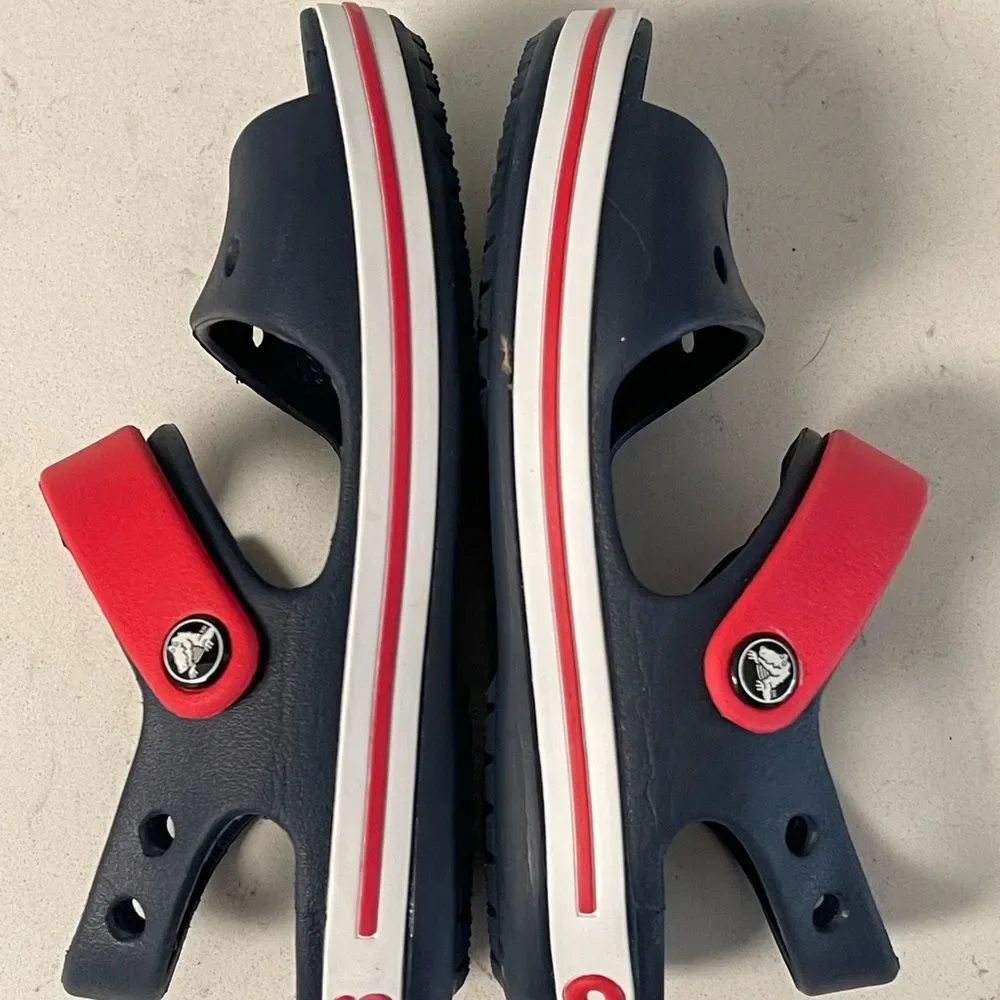 Toddler Crocband™ Cruiser Sandal Sandals Navy / Varsity Red Size 11